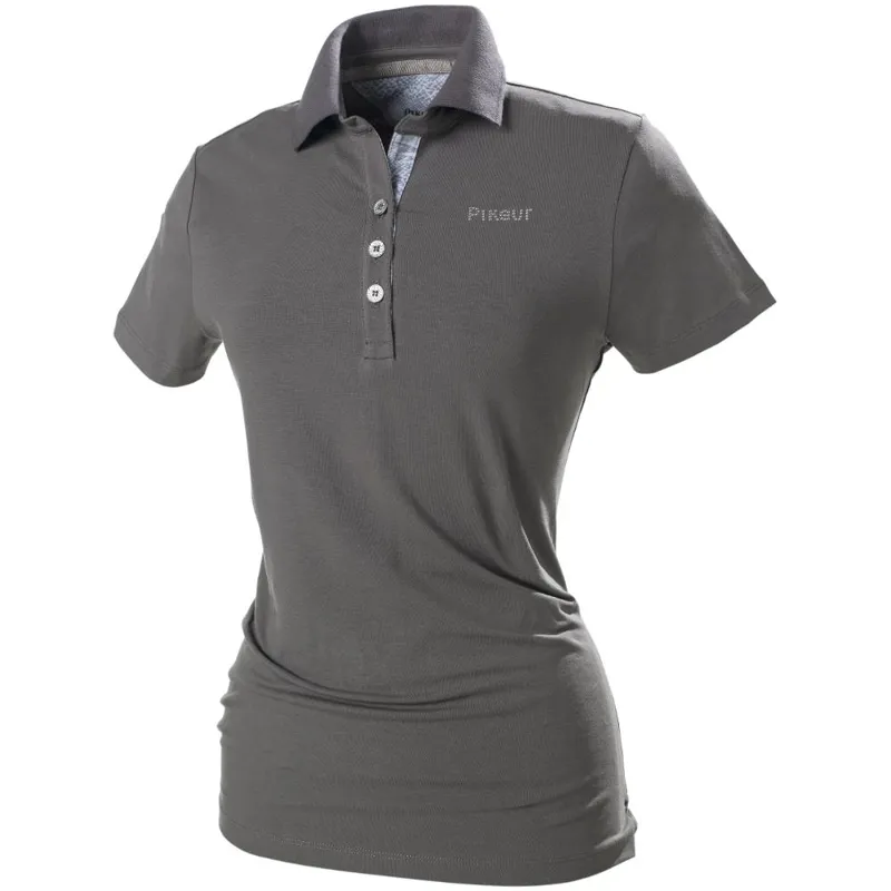 Pikeur Mariella Ladies Premium Polo - Dark Stone 